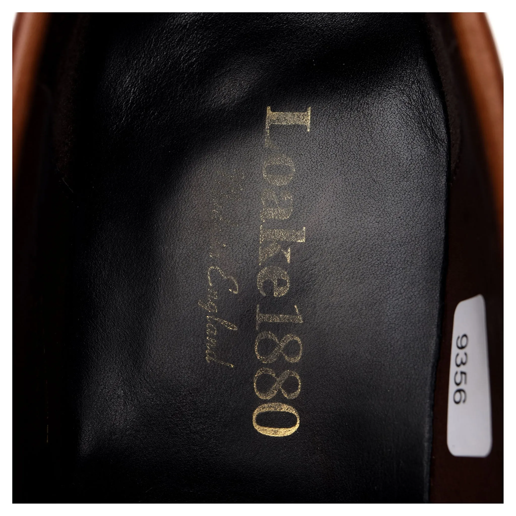 1880 'Hornbeam' Tan Brown Leather Loafers UK 7.5 F