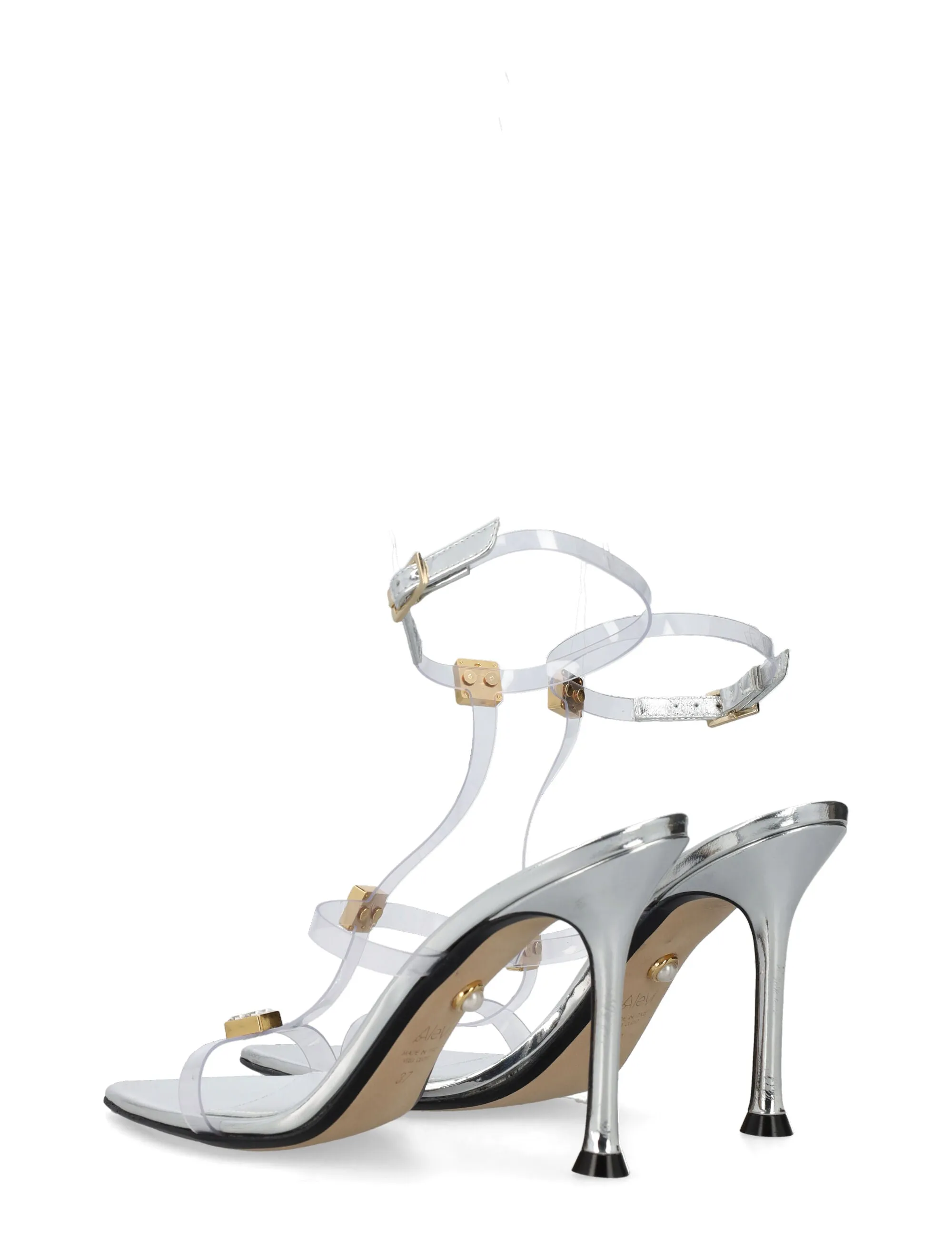 ADDY 095 NAIL VEGAS SILVER SANDALS