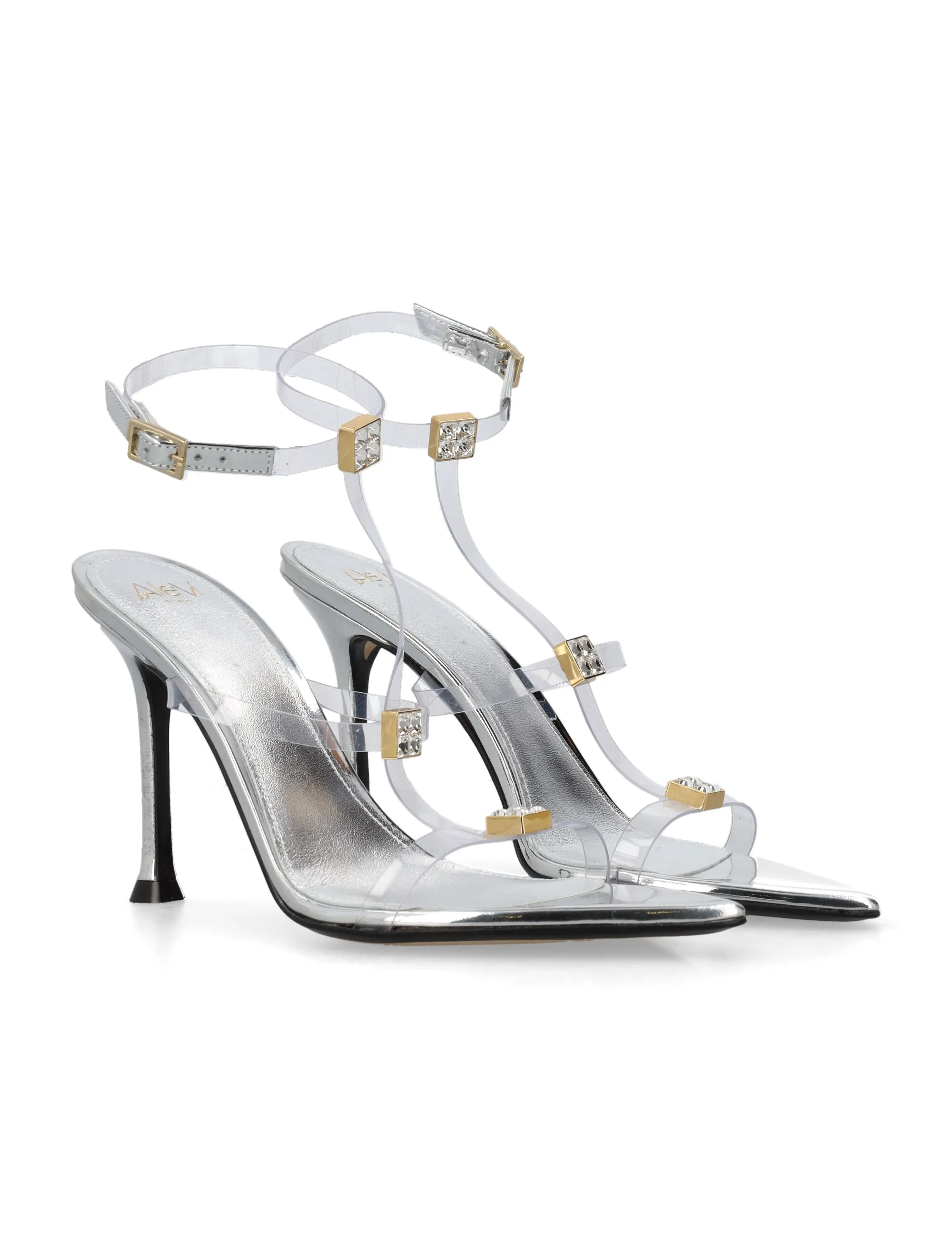 ADDY 095 NAIL VEGAS SILVER SANDALS