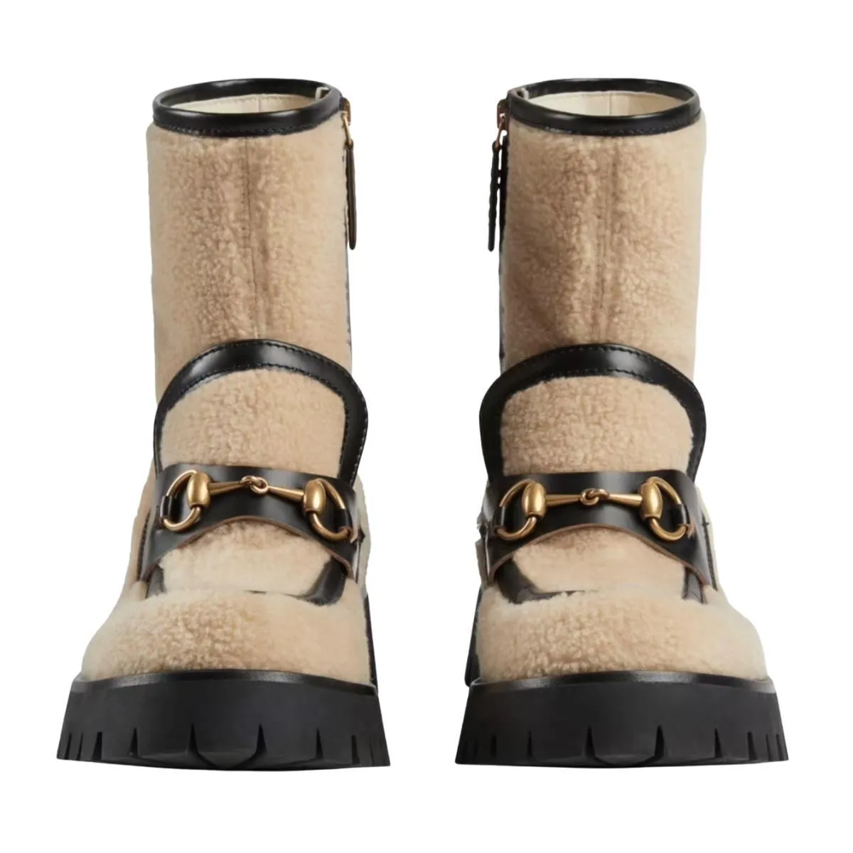 Ankle Boot With Horsebit In Neutrals