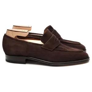 'Art 645' Dark Brown Suede Penny Loafers UK 7.5 F