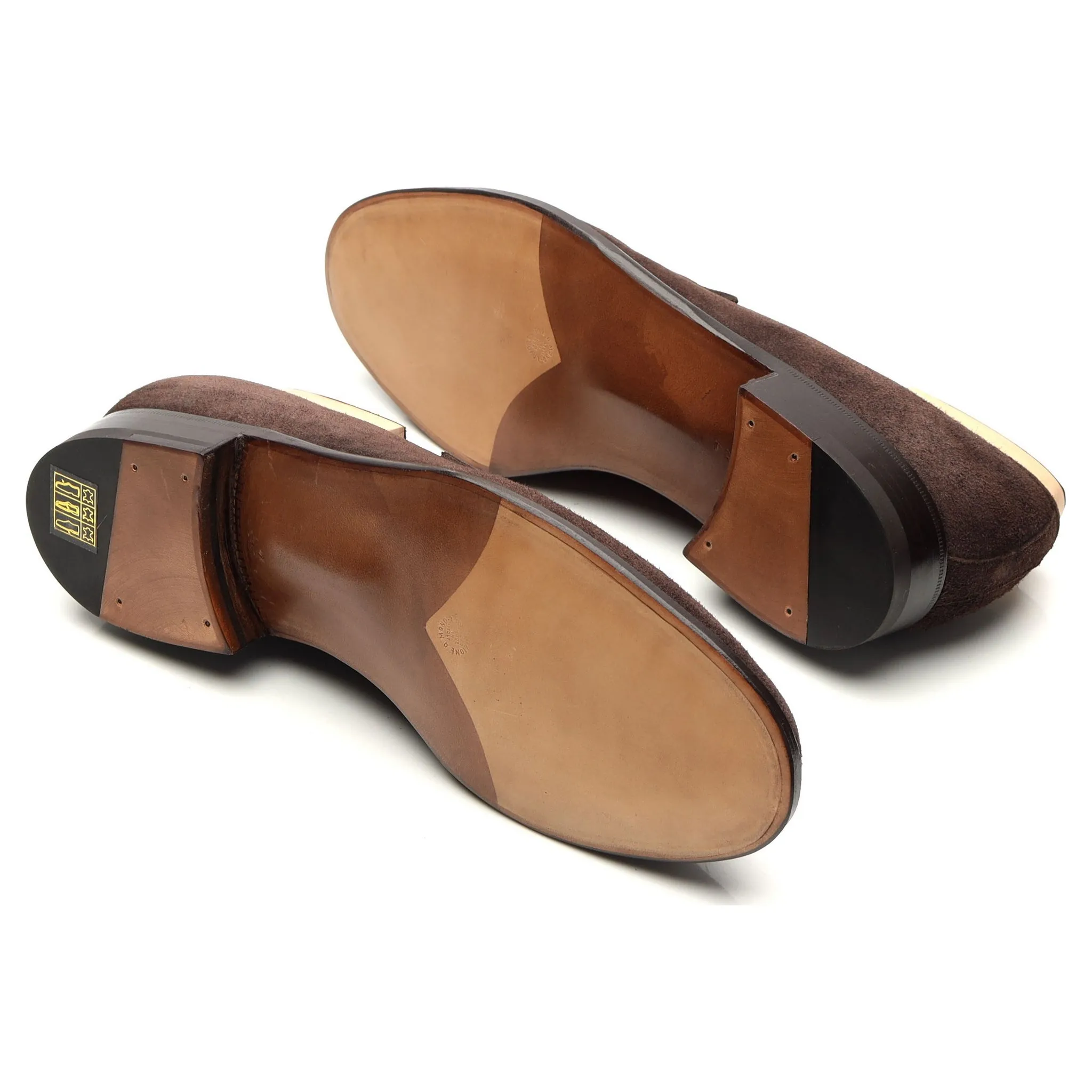 'Art 645' Dark Brown Suede Penny Loafers UK 7.5 F