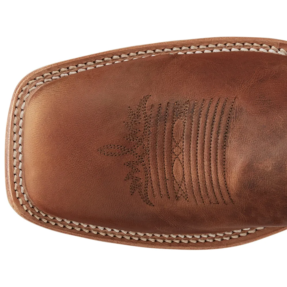 Avett 11 Inch Embroidered Square Toe Pull On Cowboy Boots
