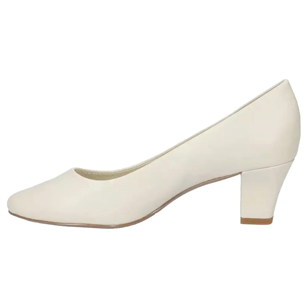 Ballari Round Toe Block Heel Pumps