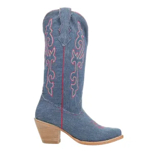 Billie Jean Embroidered Pointed Toe Cowboy Boots