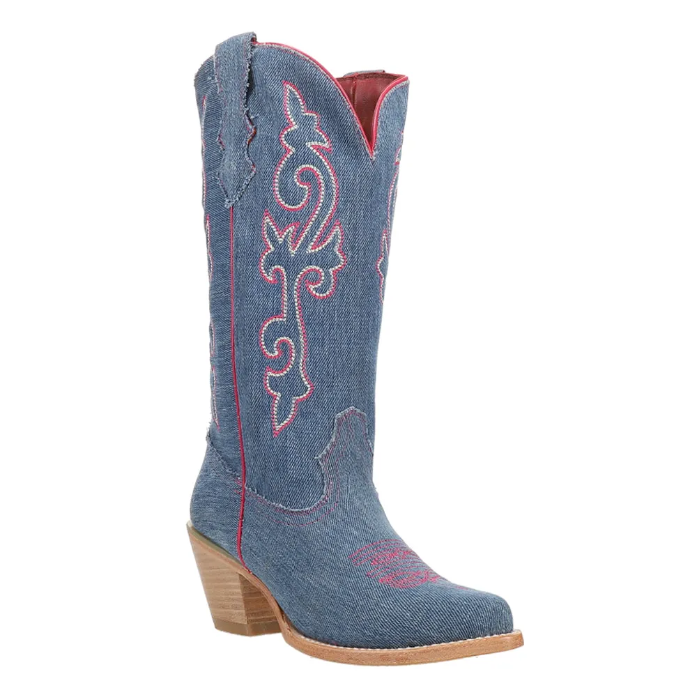 Billie Jean Embroidered Pointed Toe Cowboy Boots