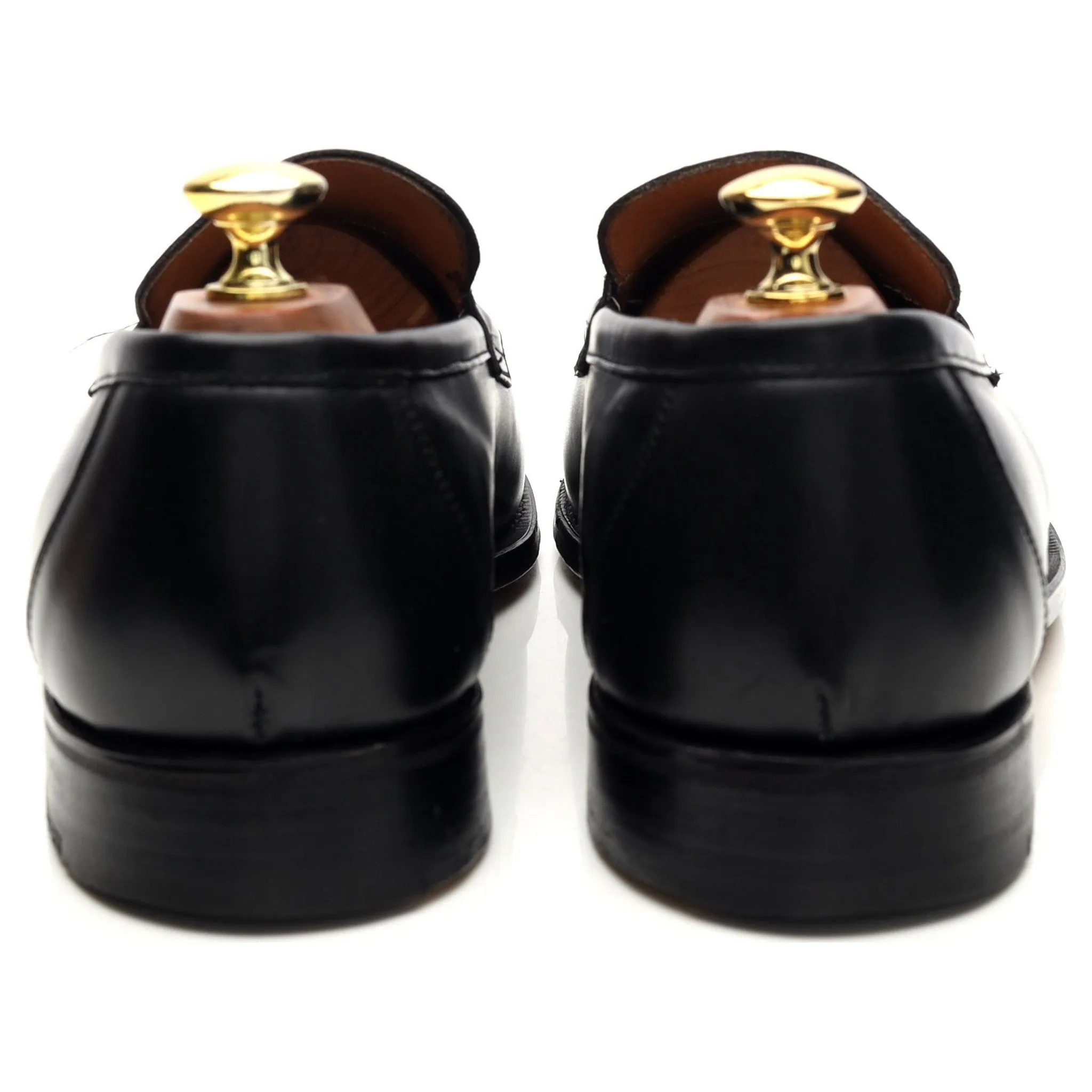 Black Leather Loafers UK 8.5