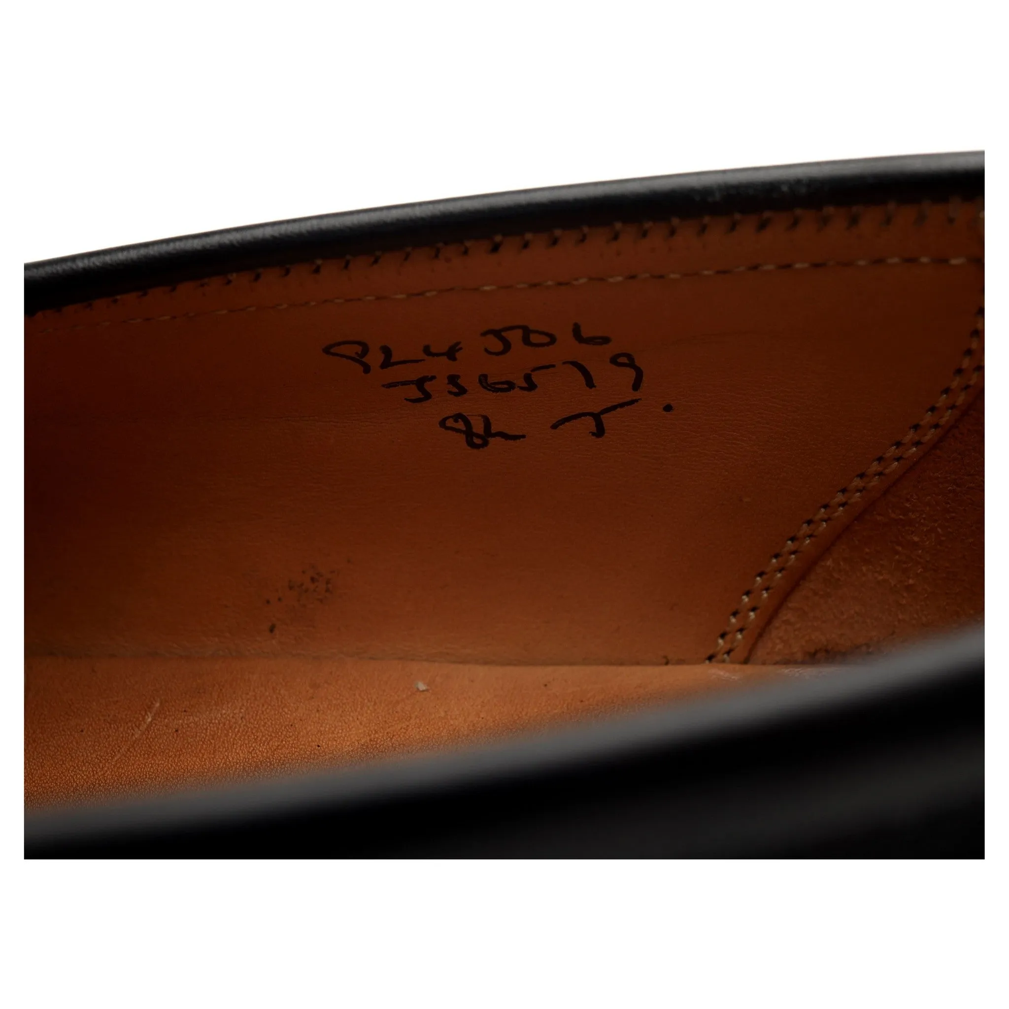 Black Leather Loafers UK 8.5