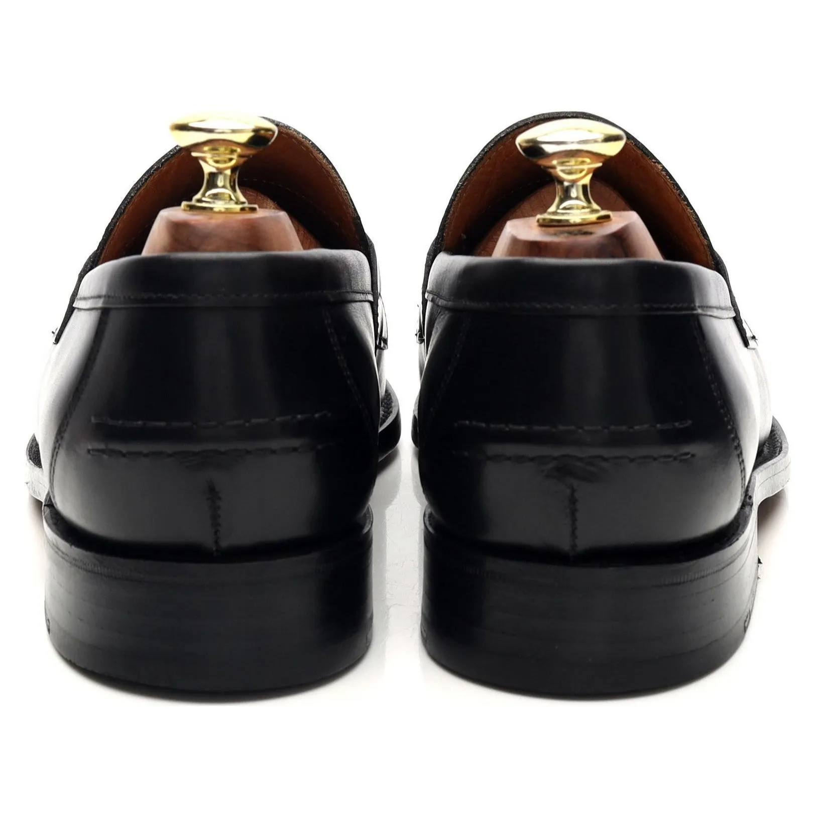 Black Leather Loafers UK7 F