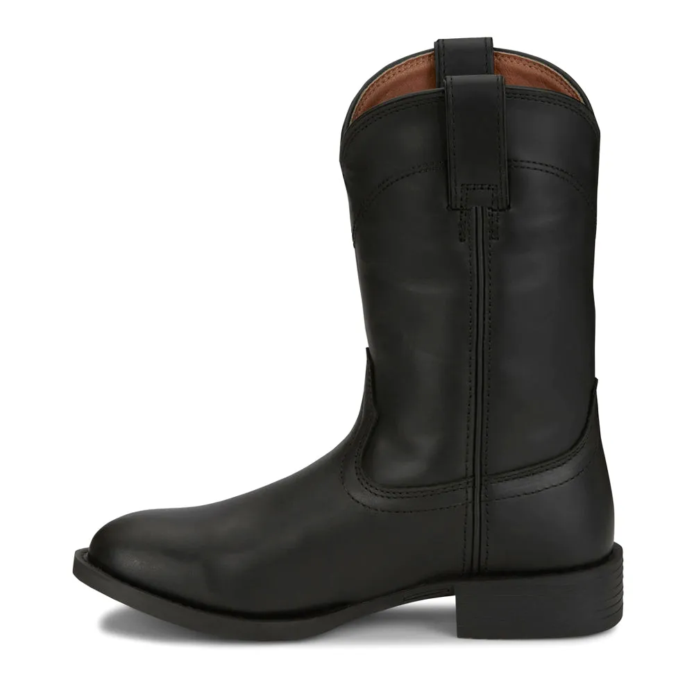 Blain 10 Inch Water Buffalo Round Toe Pull On Cowboy Boots
