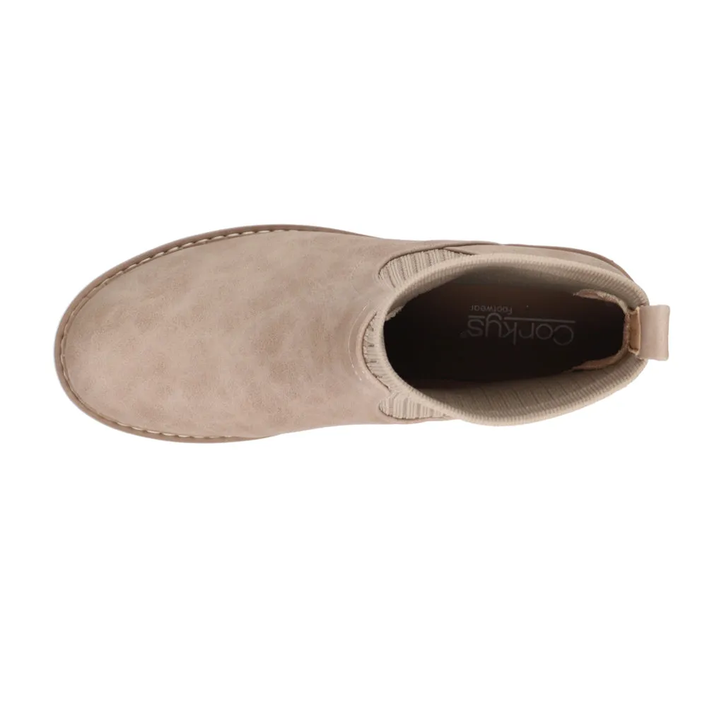 Cabin Fever Round Toe Chelsea Pull On Boots