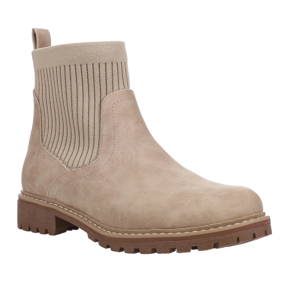 Cabin Fever Round Toe Chelsea Pull On Boots