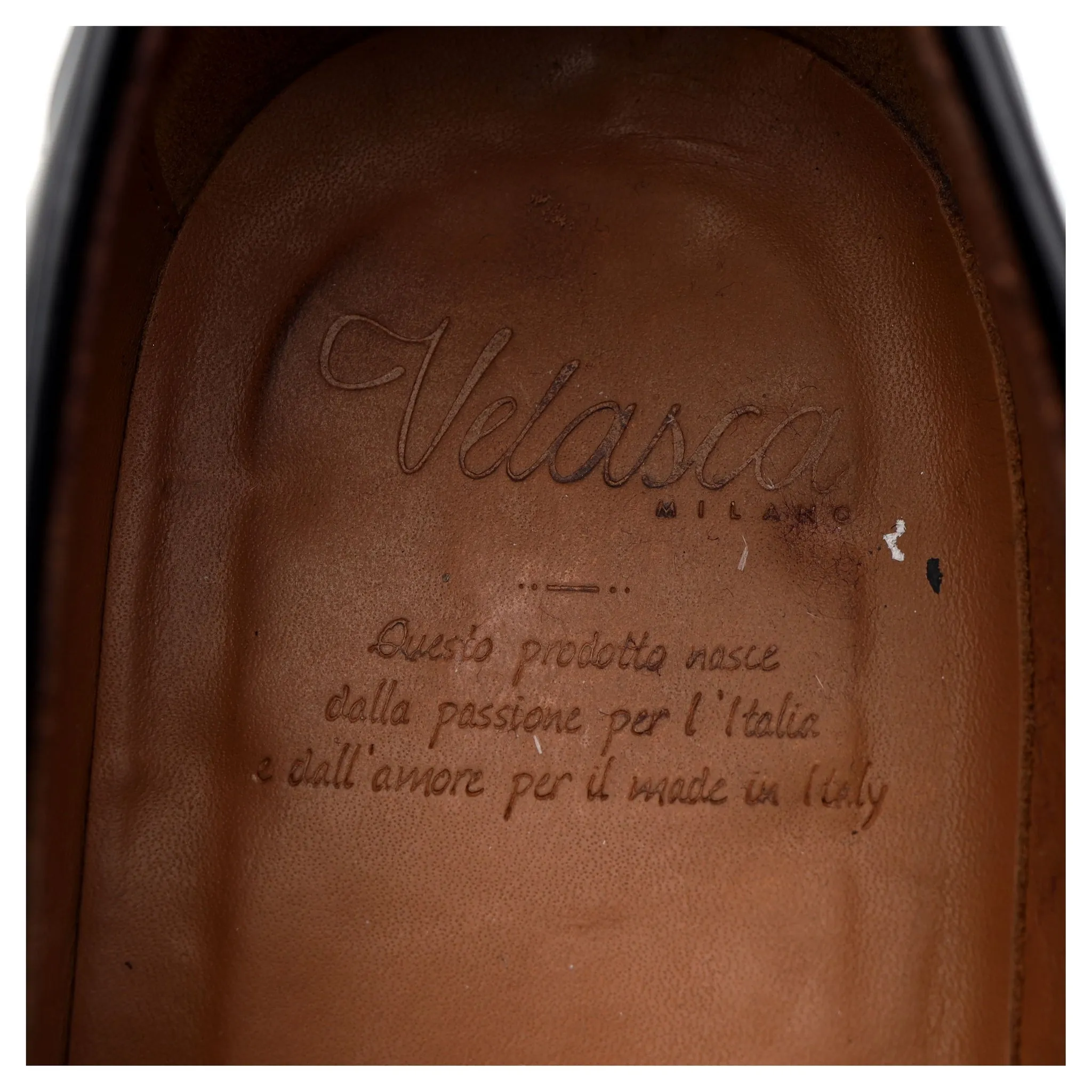 'Cadregatt' Black Leather Tassel Loafers UK 9.5