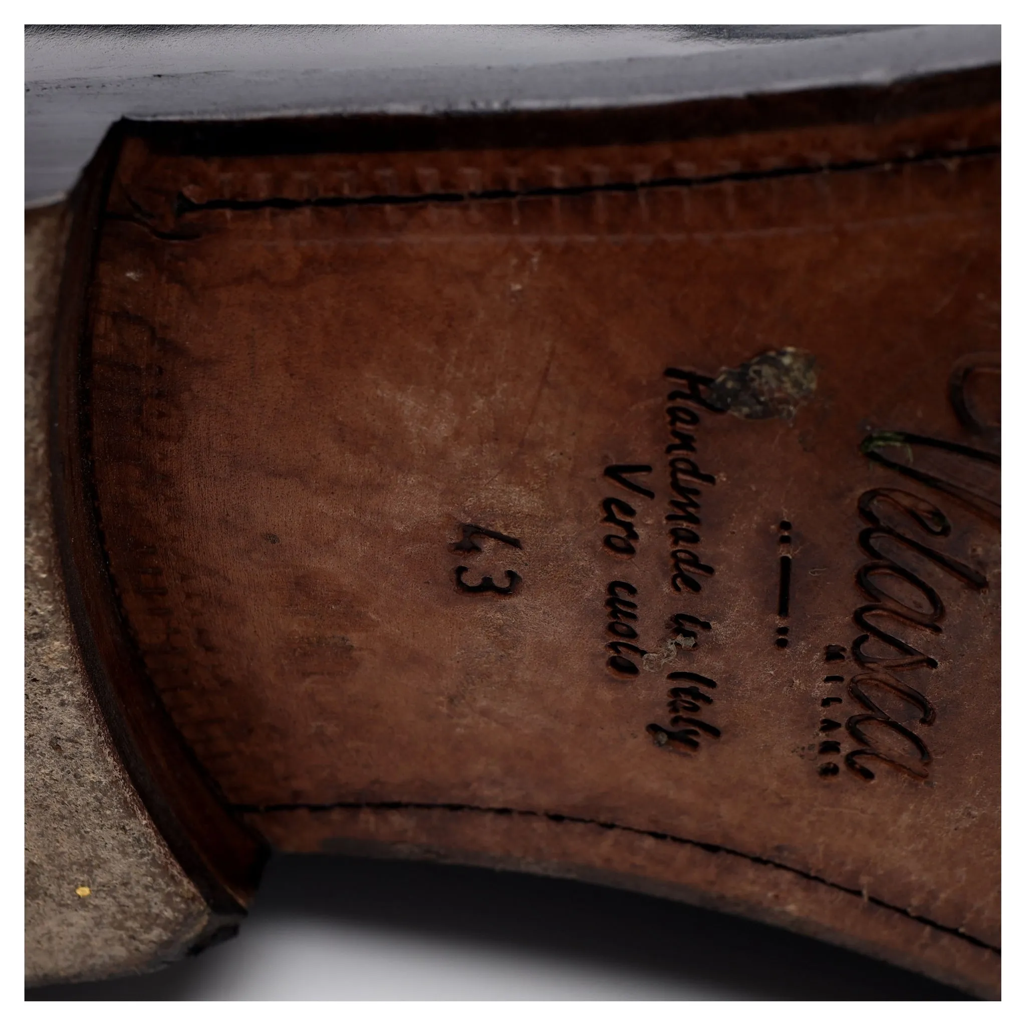 'Cadregatt' Black Leather Tassel Loafers UK 9.5