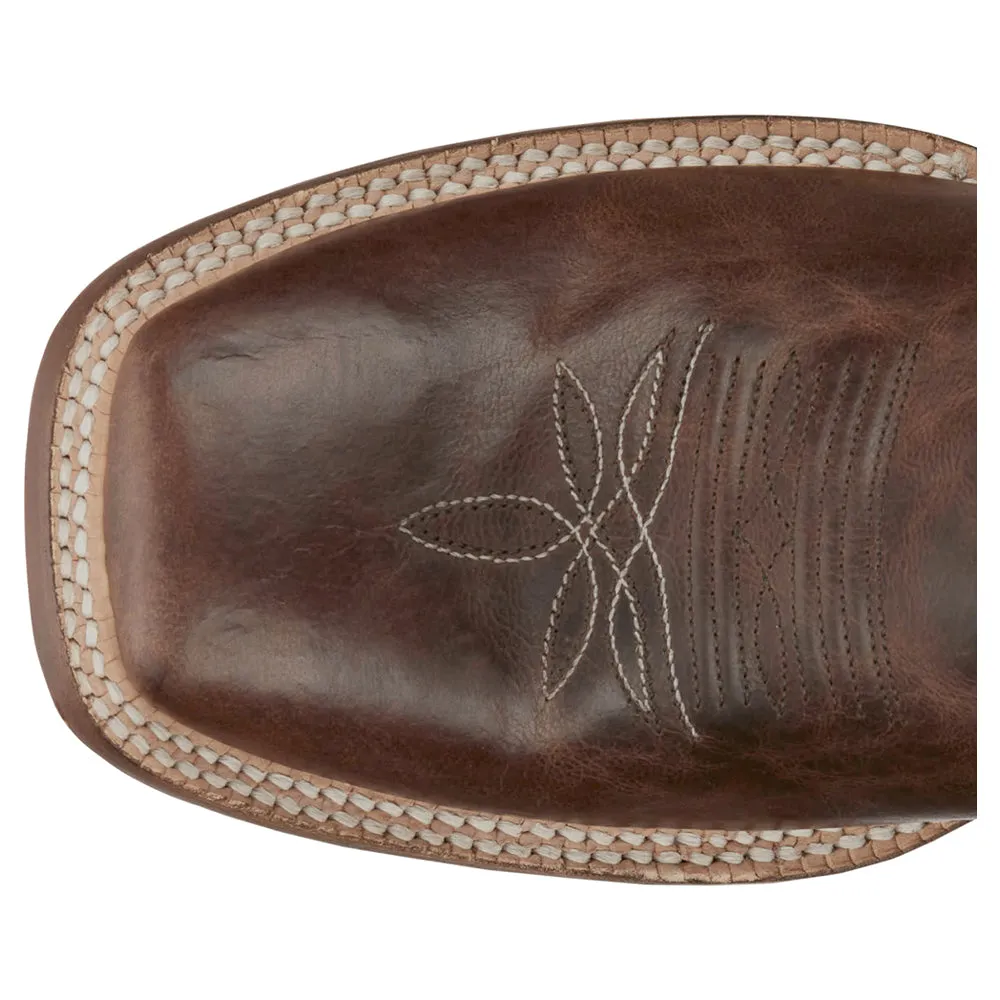 Camarillo Embroidered Wide Square Toe Pull On Cowboy Boots