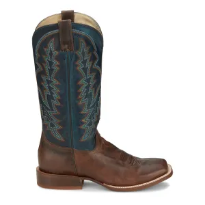 Camarillo Embroidered Wide Square Toe Pull On Cowboy Boots