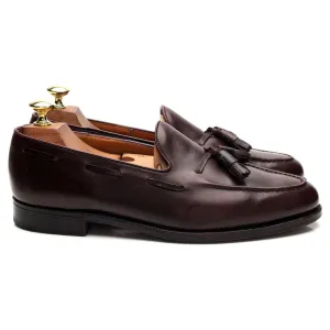 'Cavendish' Burgundy Leather Tassel Loafers UK 7 EX