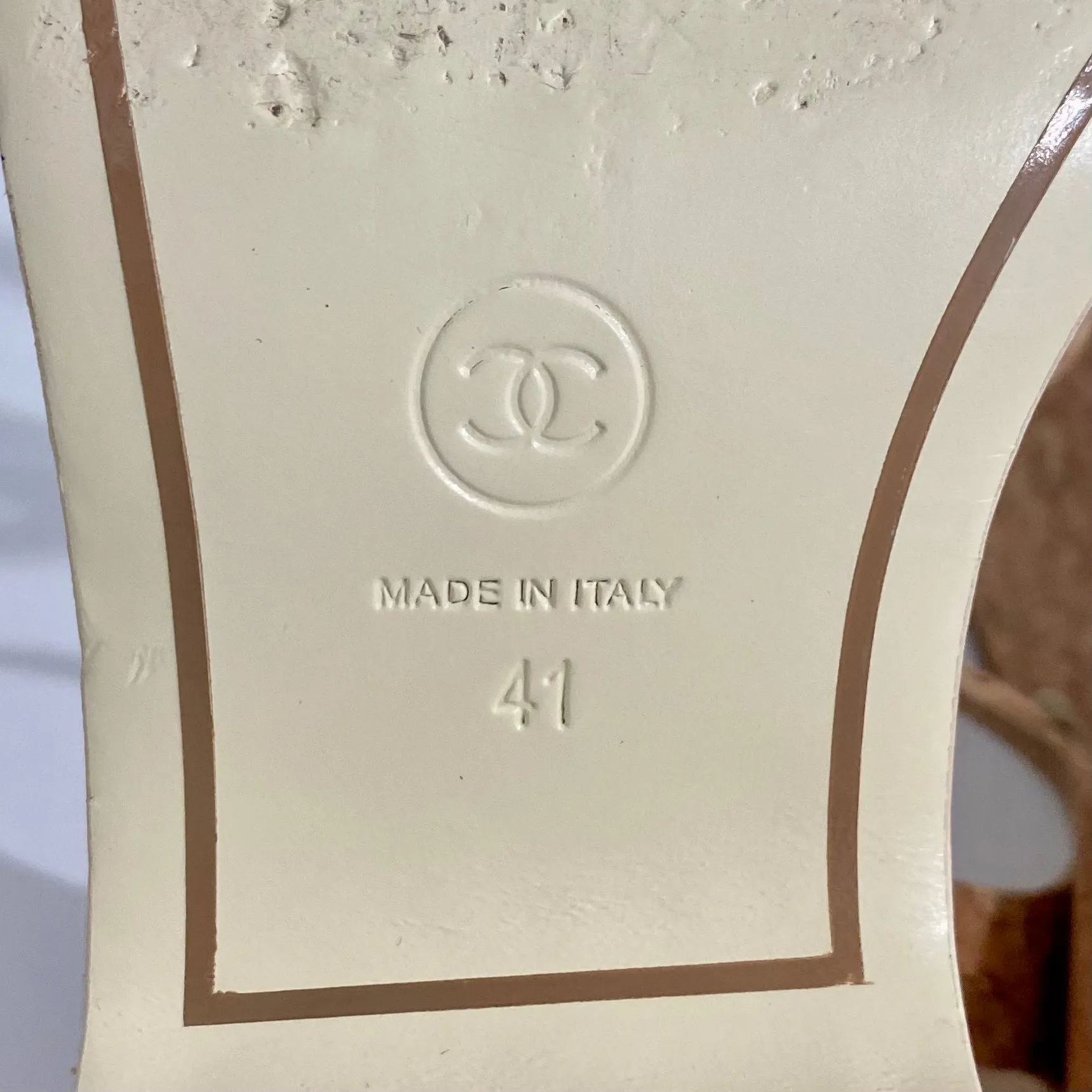 Chanel Cork Platform Sandals