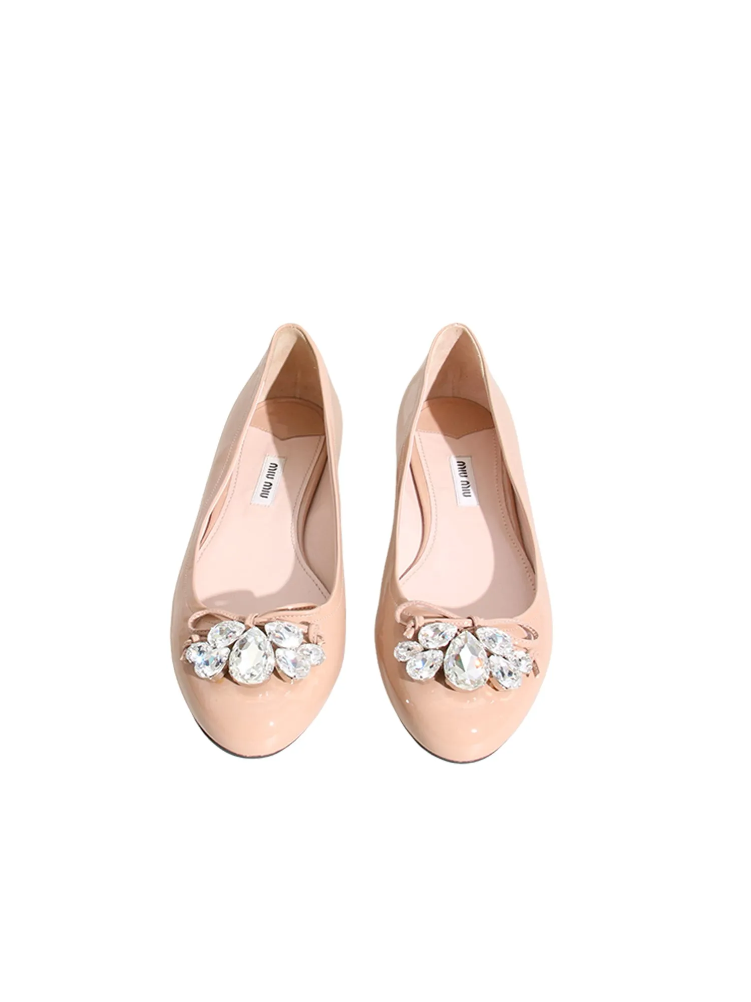 Embellished Patent Leather Flats