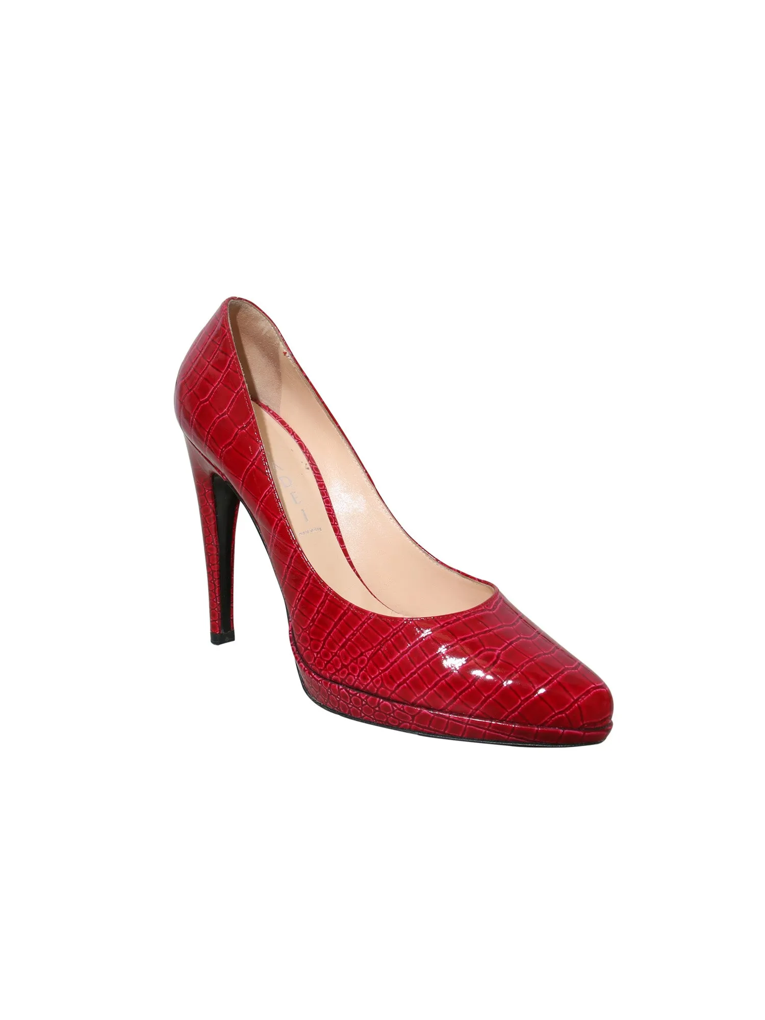 Embossed Leather Pumps