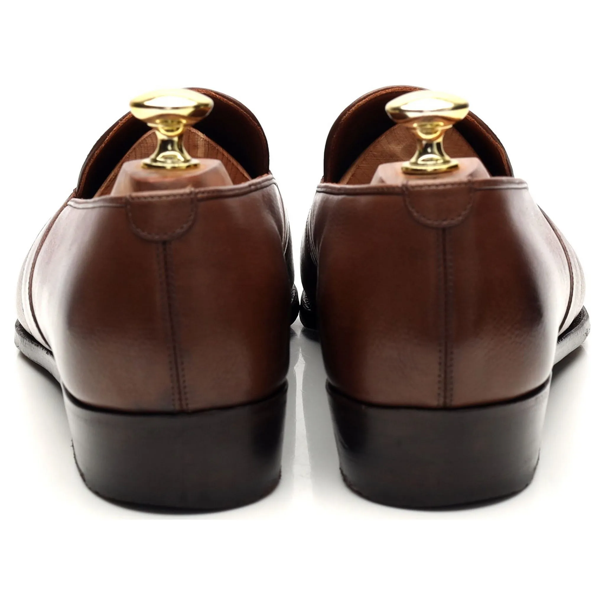 'Forte' Brown Leather Loafers UK 8 E