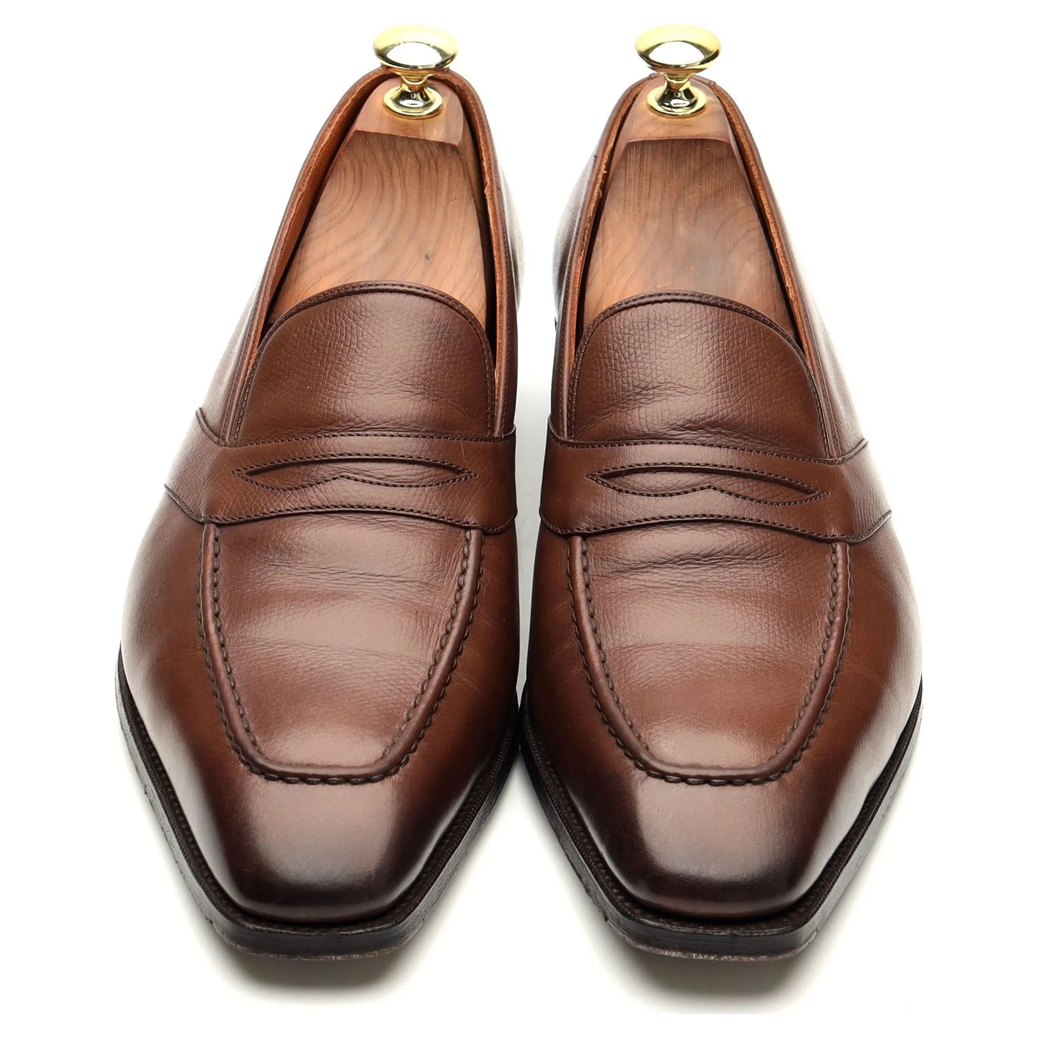 'Forte' Brown Leather Loafers UK 8 E