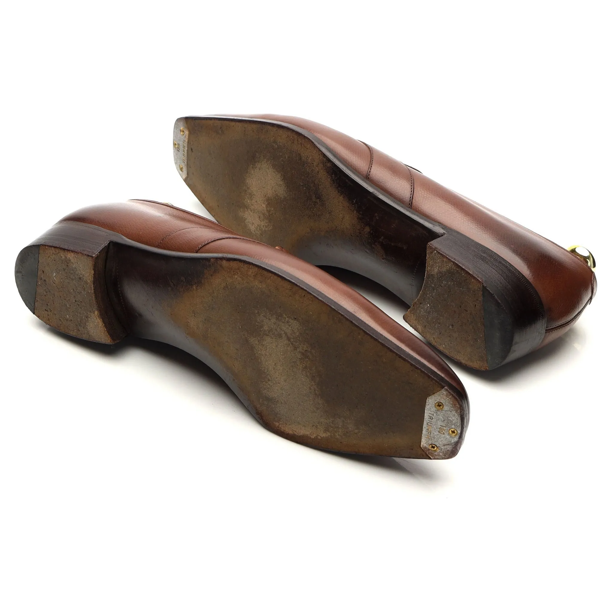 'Forte' Brown Leather Loafers UK 8 E