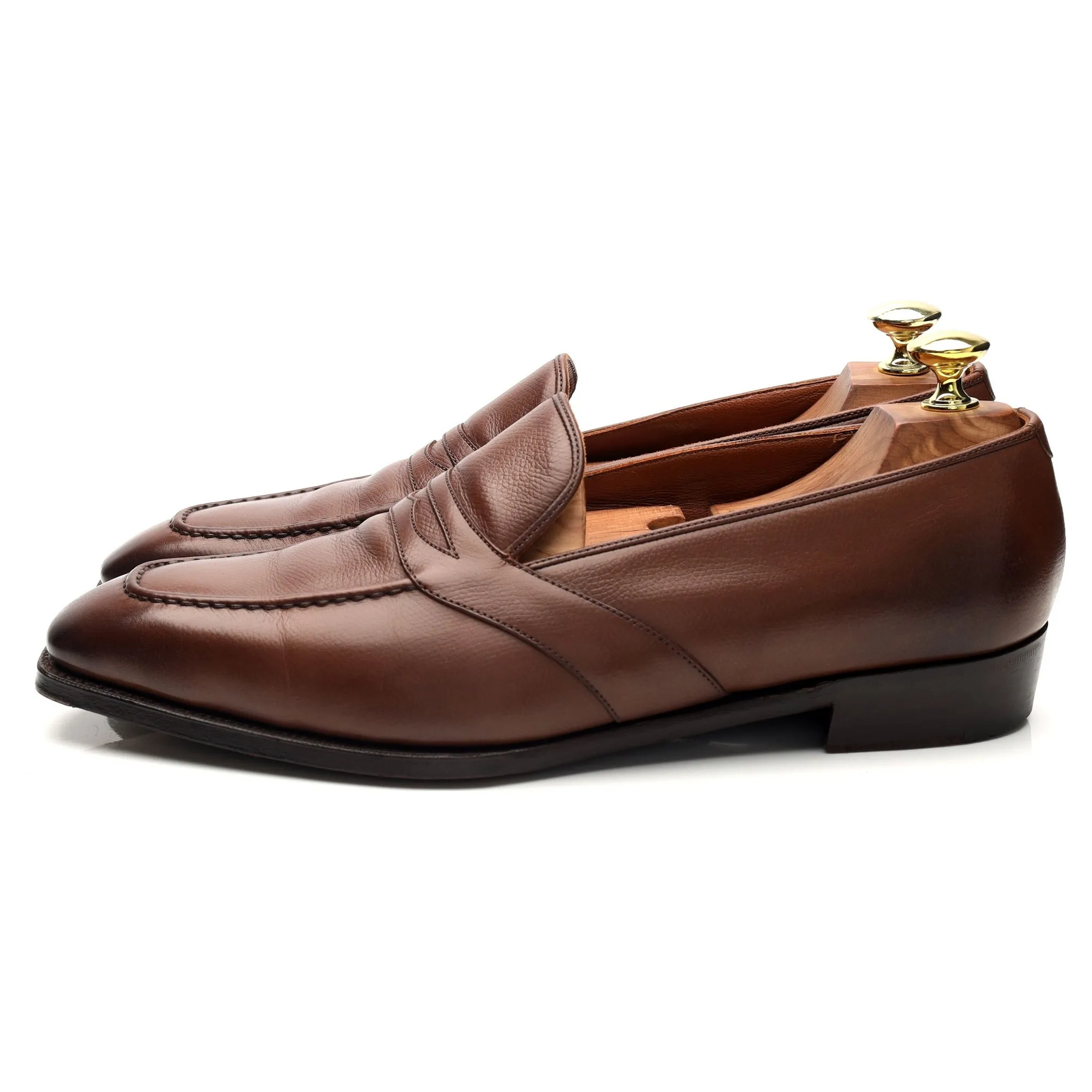 'Forte' Brown Leather Loafers UK 8 E