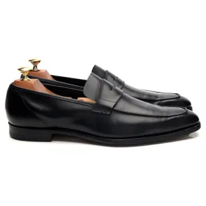 'George' Black Leather Penny Loafers UK 9 E