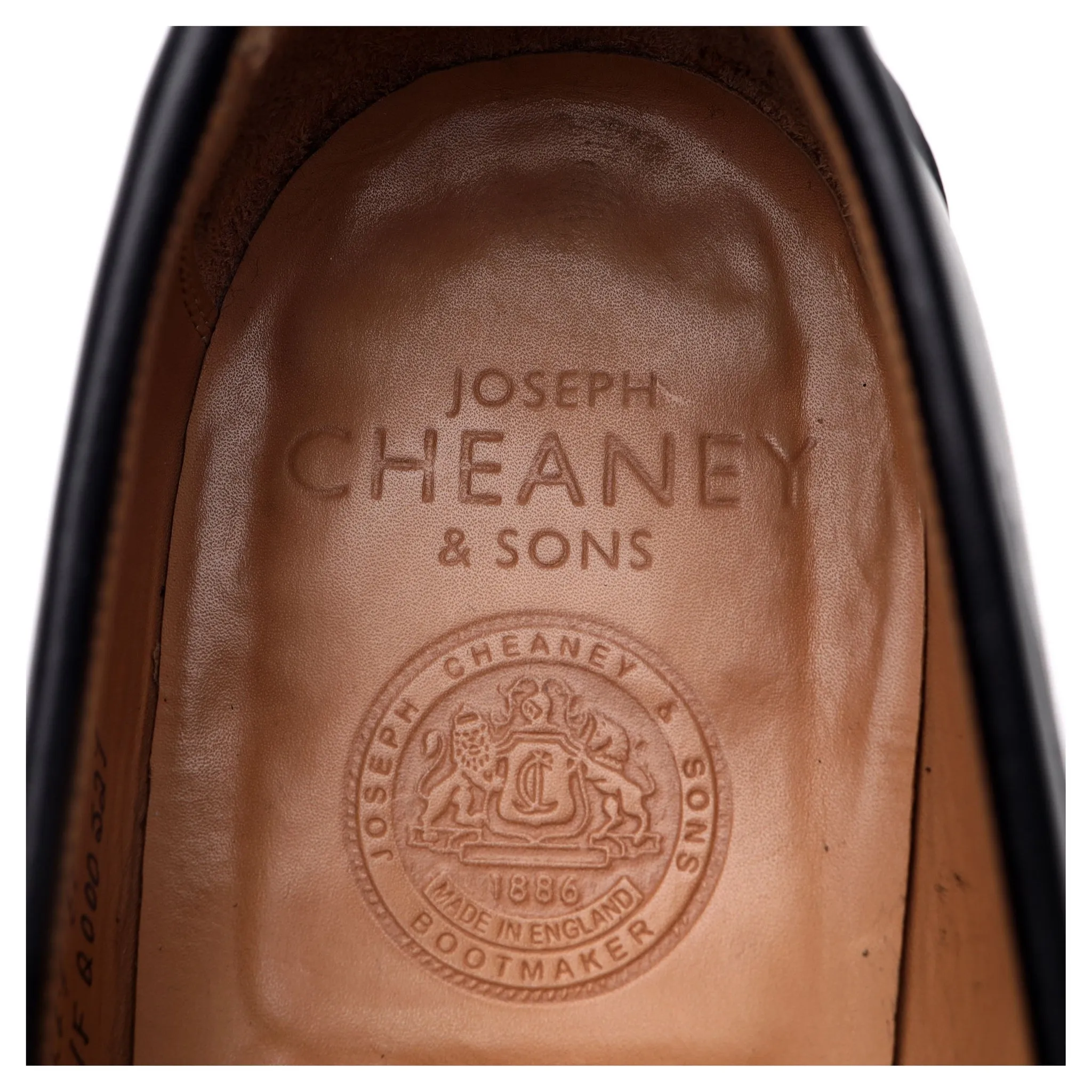 'Hadley' Black Leather Loafers UK 9 F