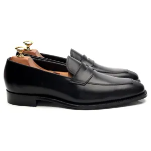 'Hamilton' Black Leather Loafers UK 8 F