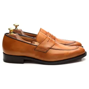 'Hertford 2' Tan Brown Leather Loafers UK 7 F