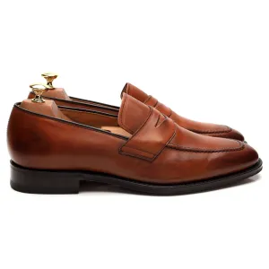 'Hertford' Tan Brown Leather Loafers UK 9 G