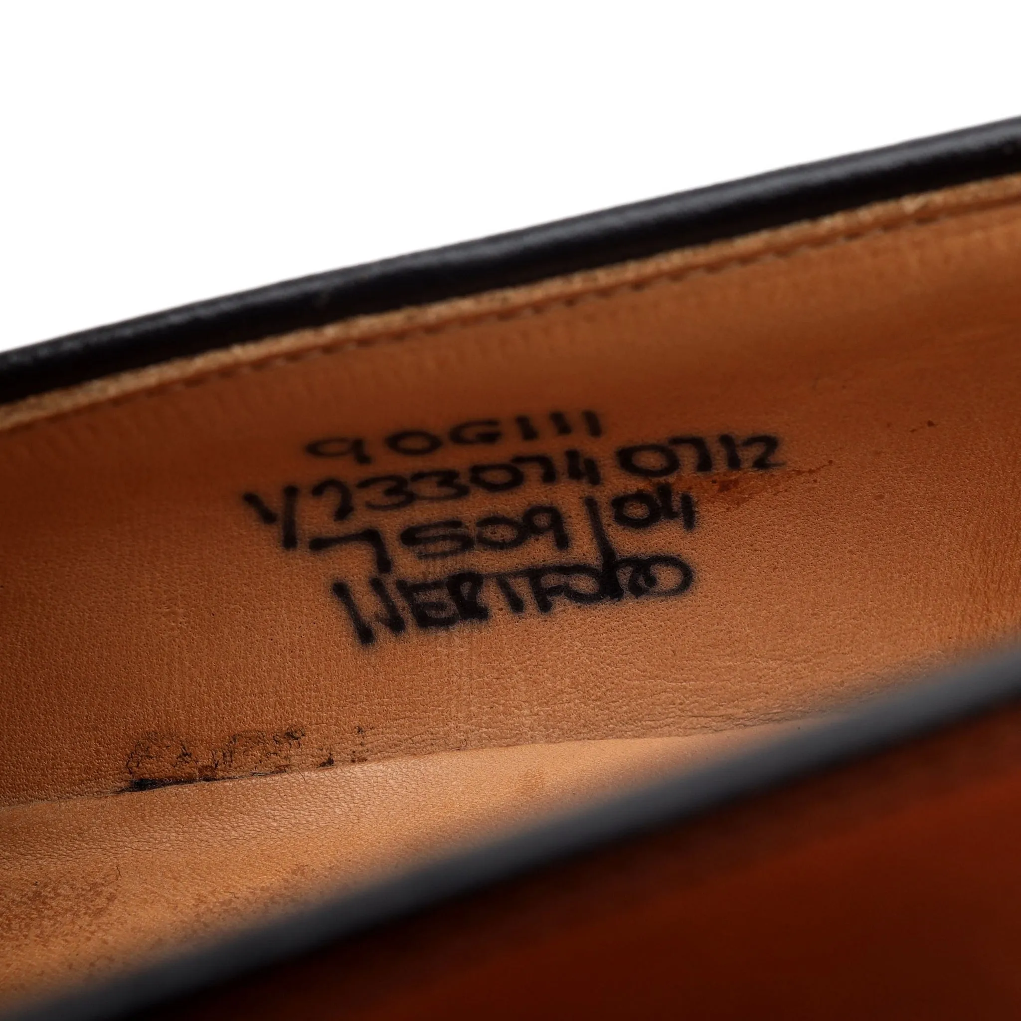 'Hertford' Tan Brown Leather Loafers UK 9 G