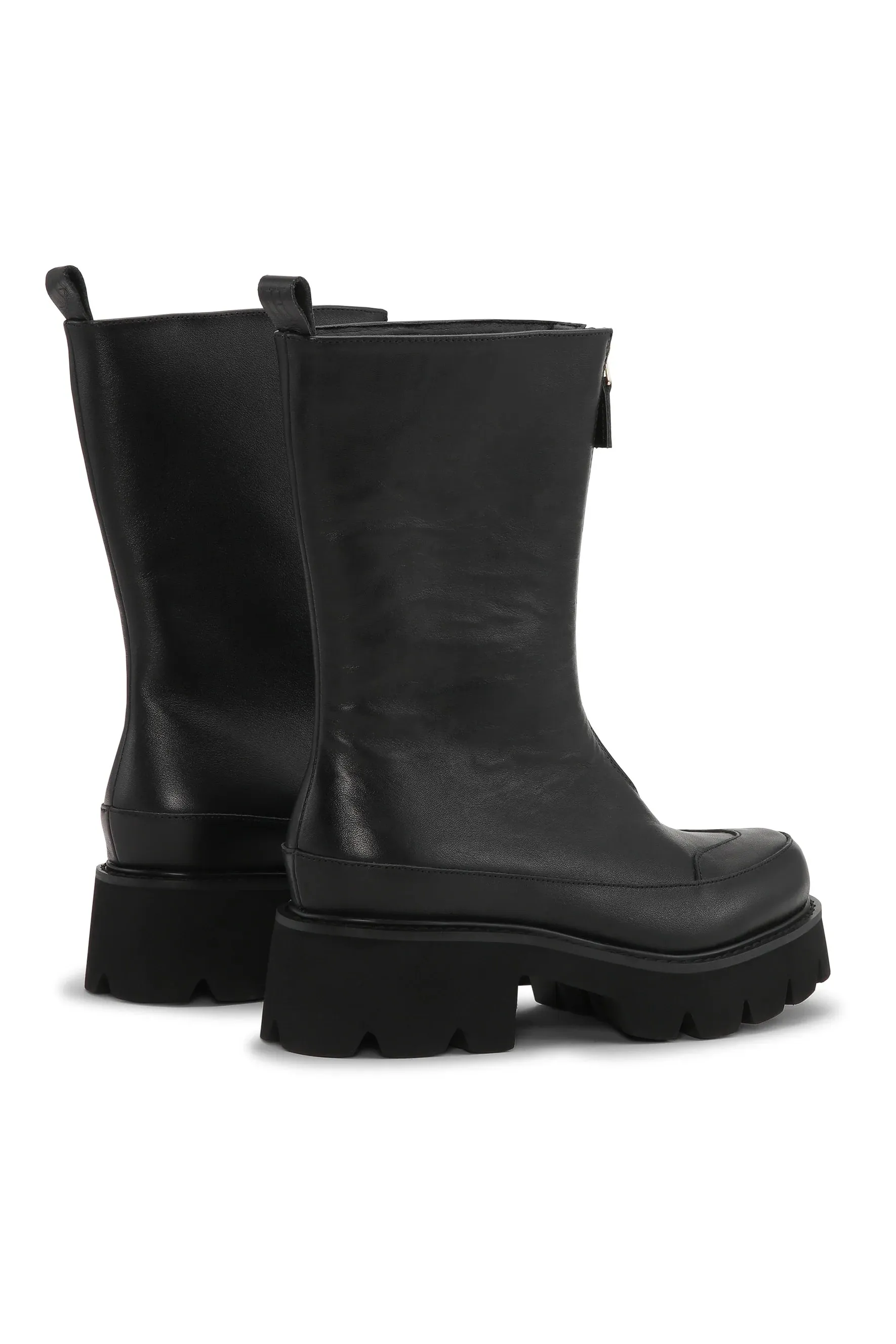 Ilse Jacobsen Black Miley Leather Tall Boot - 001 - MILEY7003
