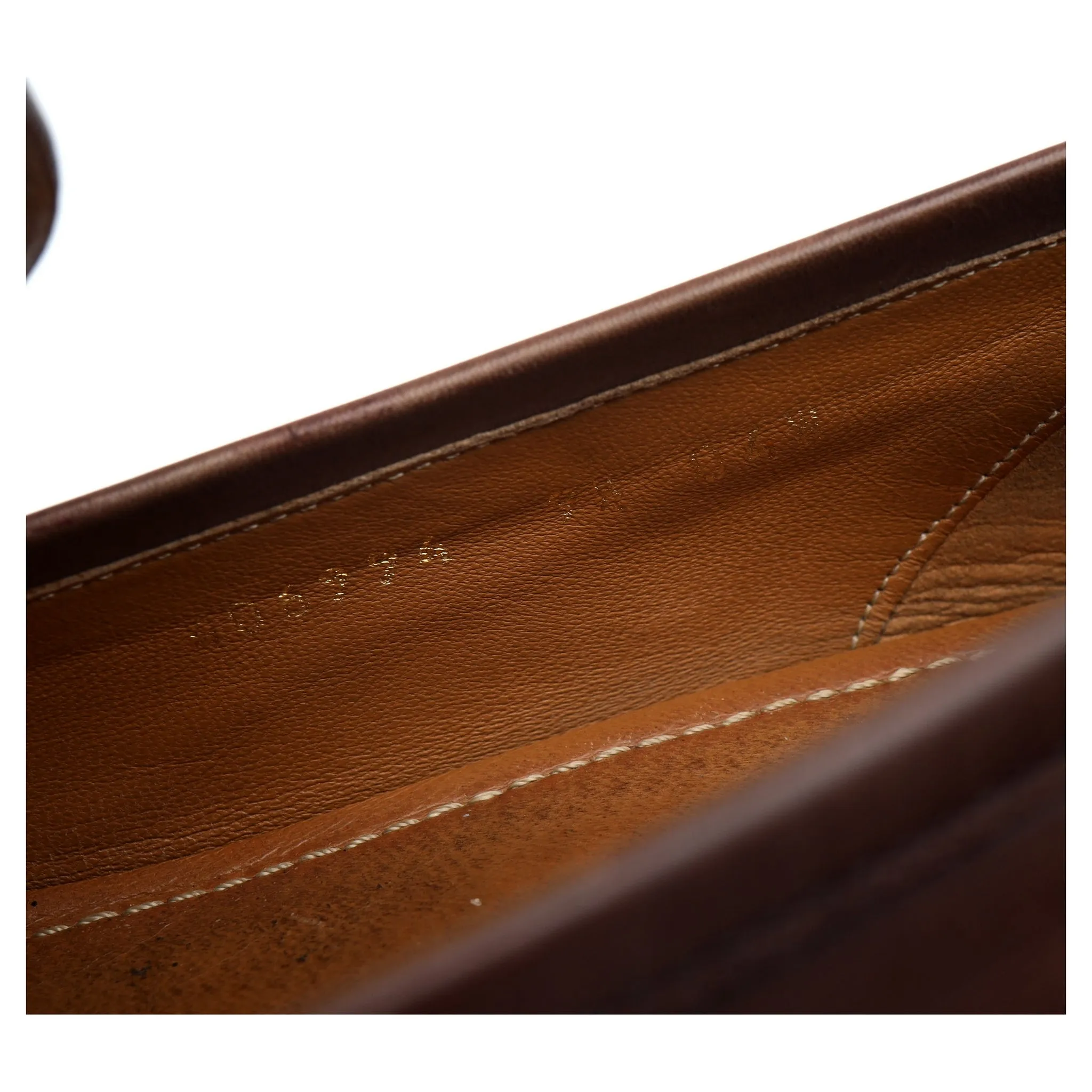 'Jordaan' Brown Leather Horsebit Loafers UK 9.5