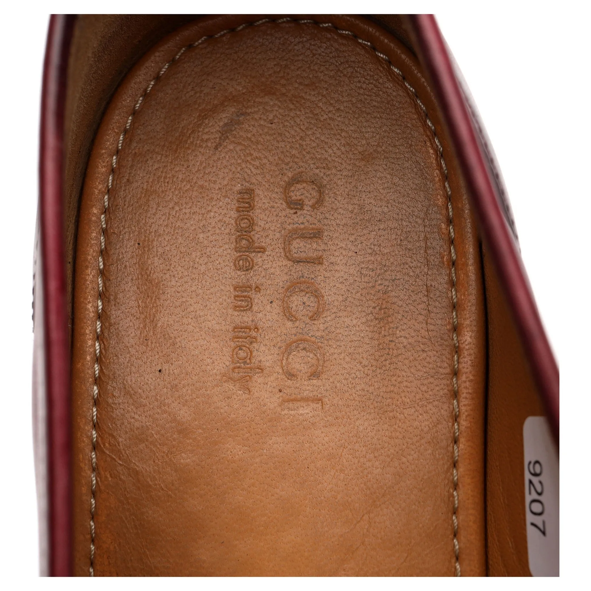 'Jordaan' Burgundy Leather Horsebit Loafer UK 10