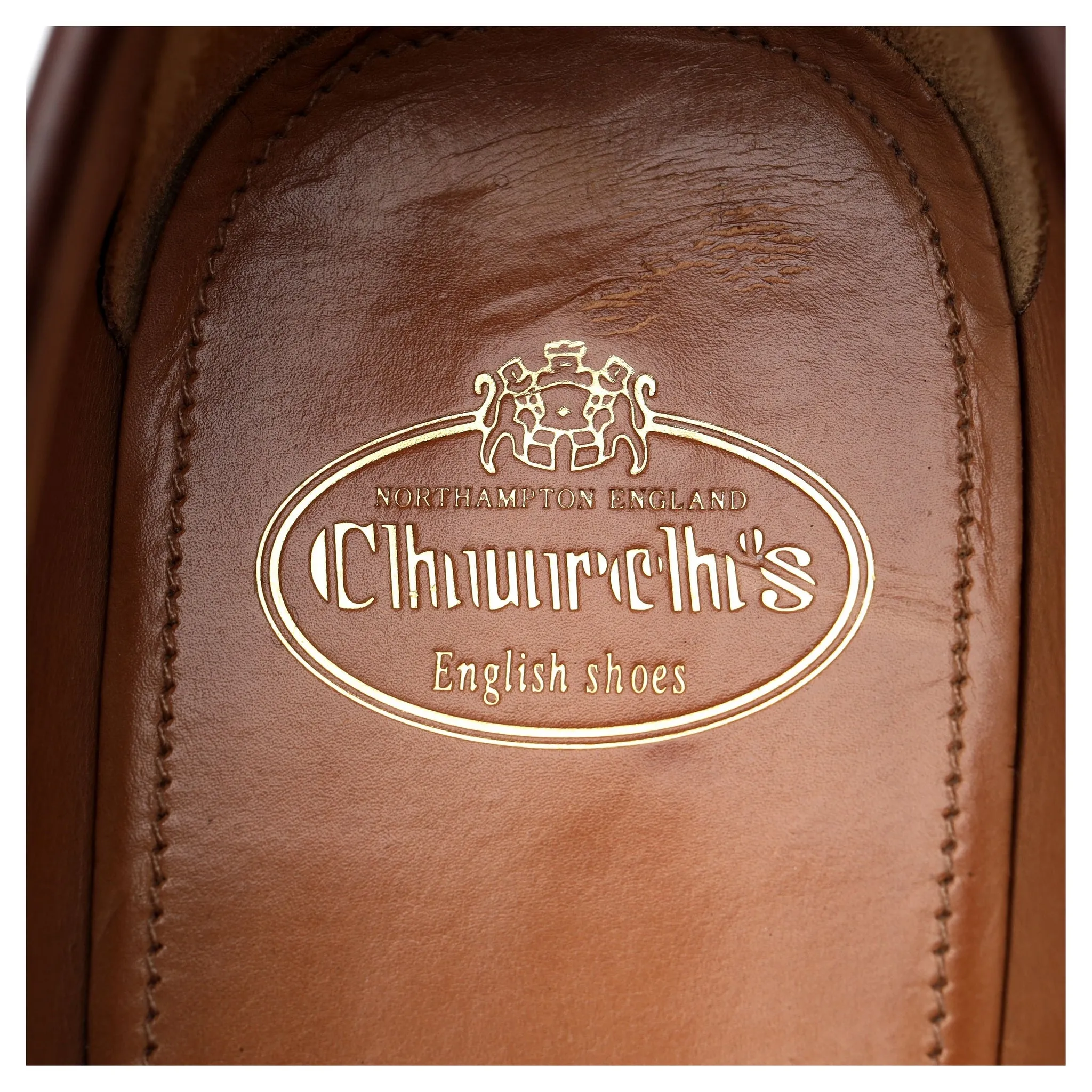 'Karl' Brown Leather Loafers UK 7.5