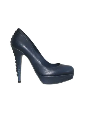 Leather Platform Pumps