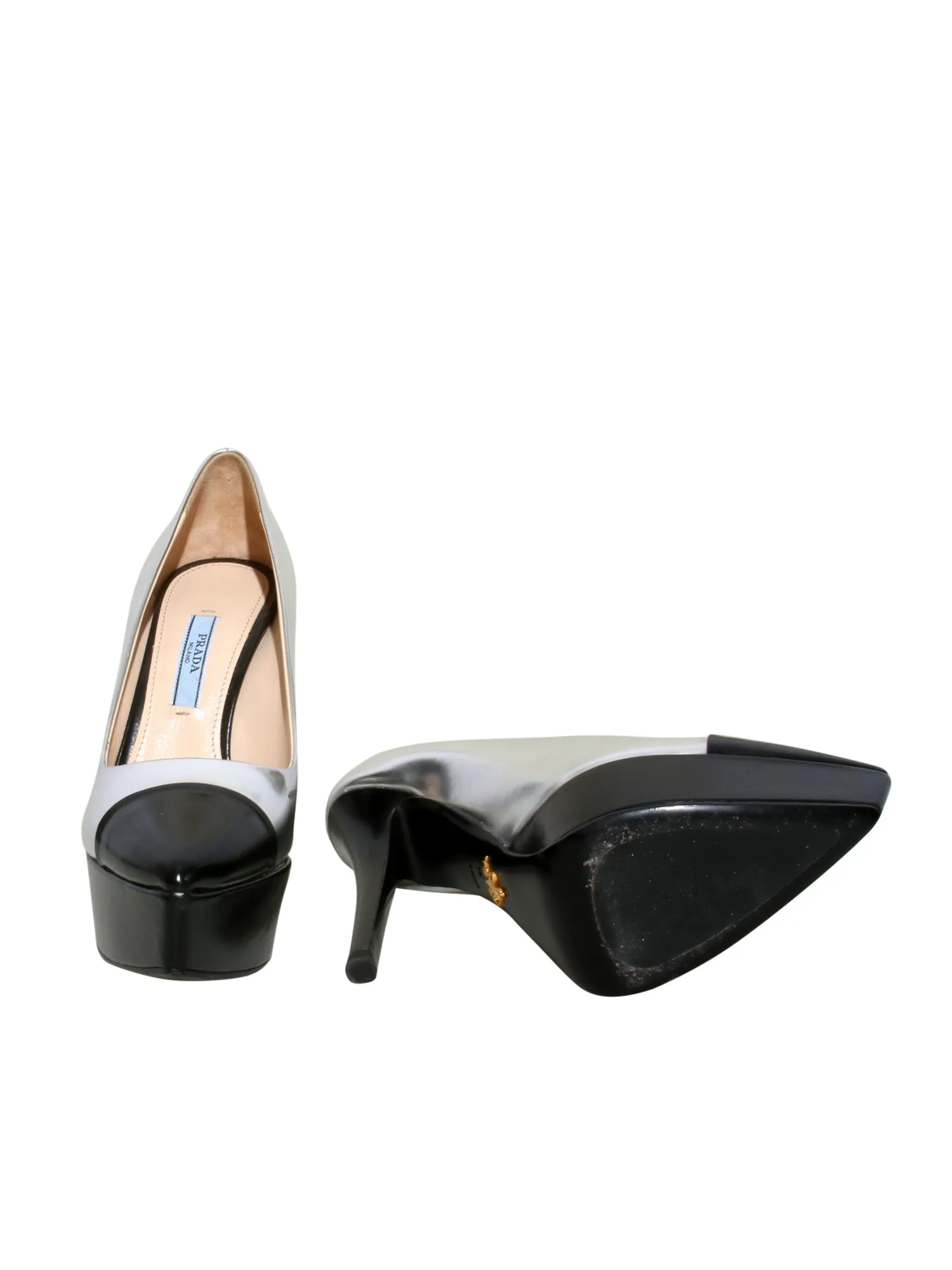 Leather Platform Pumps