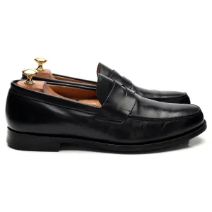 'Manby' Black Leather Loafers UK 10 F