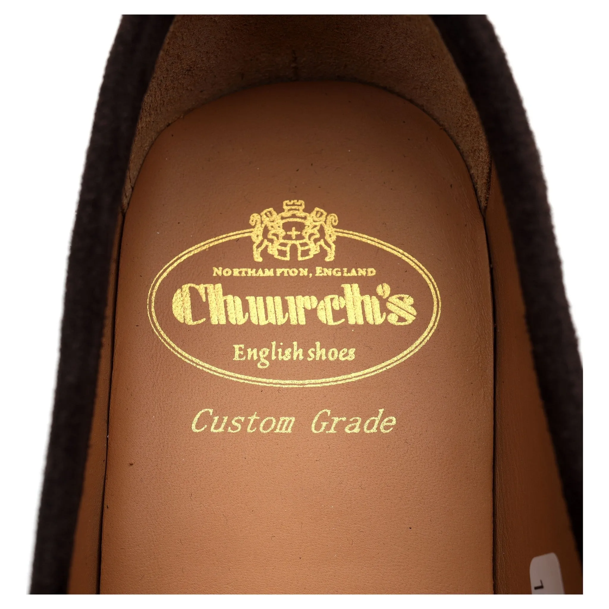 'Milton' Dark Brown Suede Loafers UK 8 F