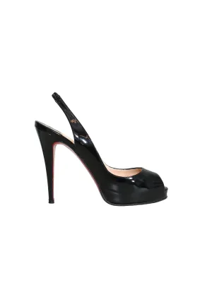 Patent Leather Slingback Pumps