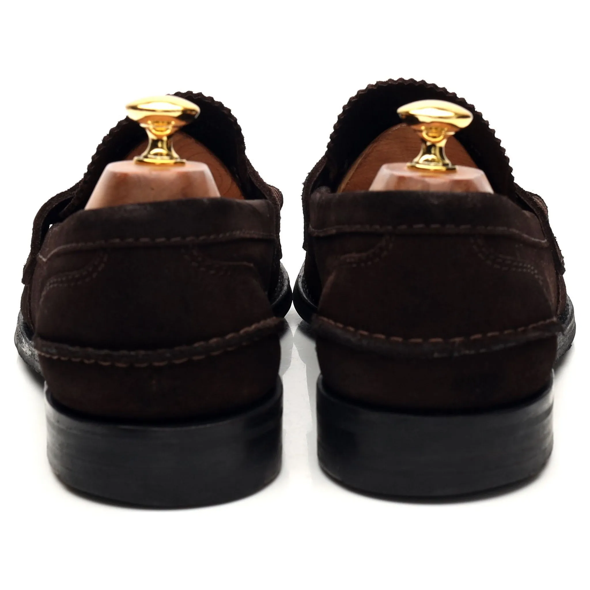 'Pembrey' Dark Brown Suede Loafers UK 10 G
