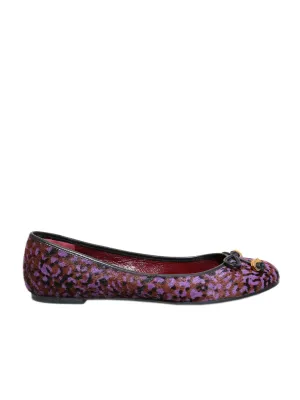Printed Calf-Hair Flats