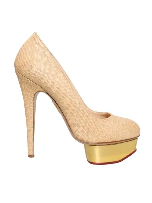 Raffia Platform Pumps