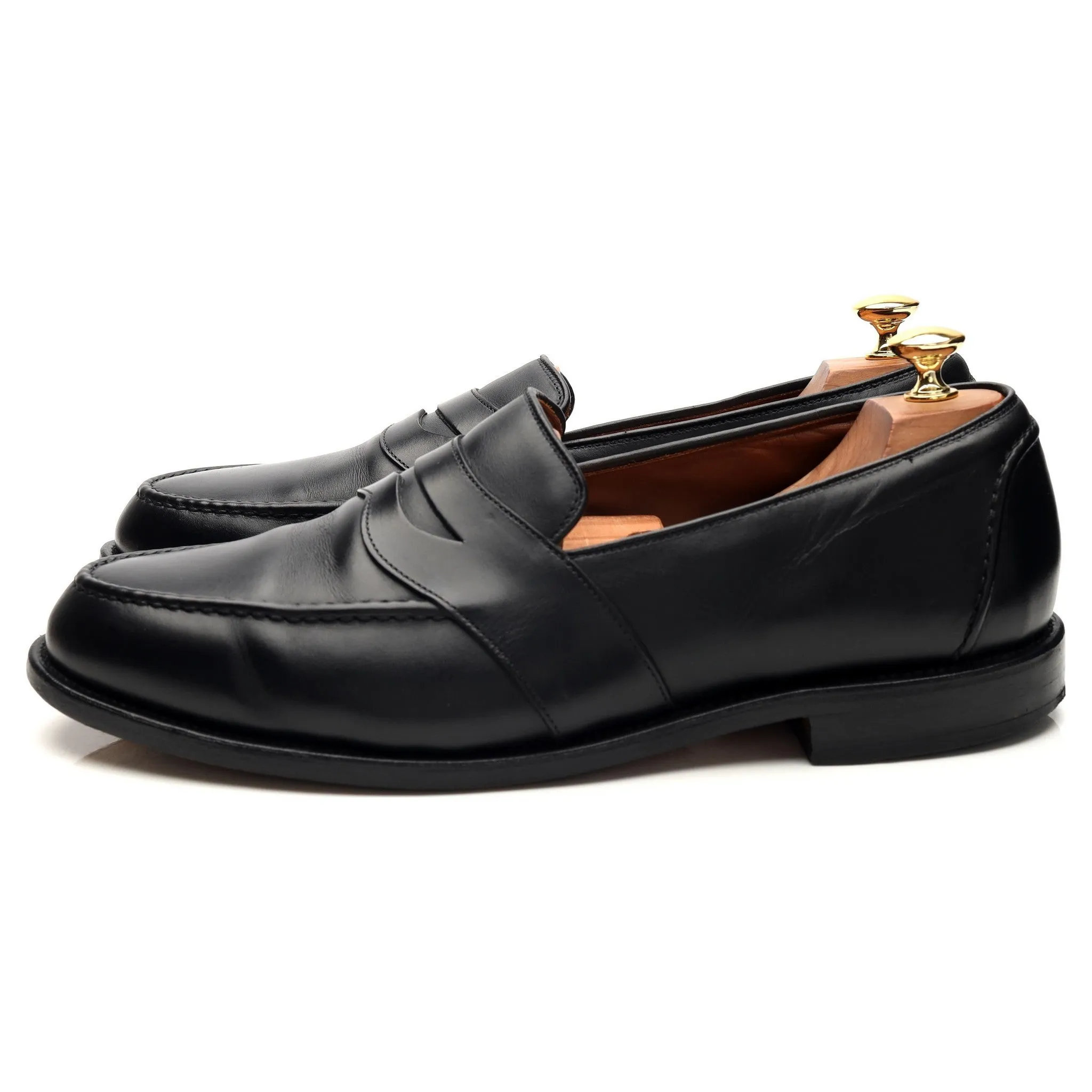 'Randolph' Black Leather Loafer UK 10.5 US 11