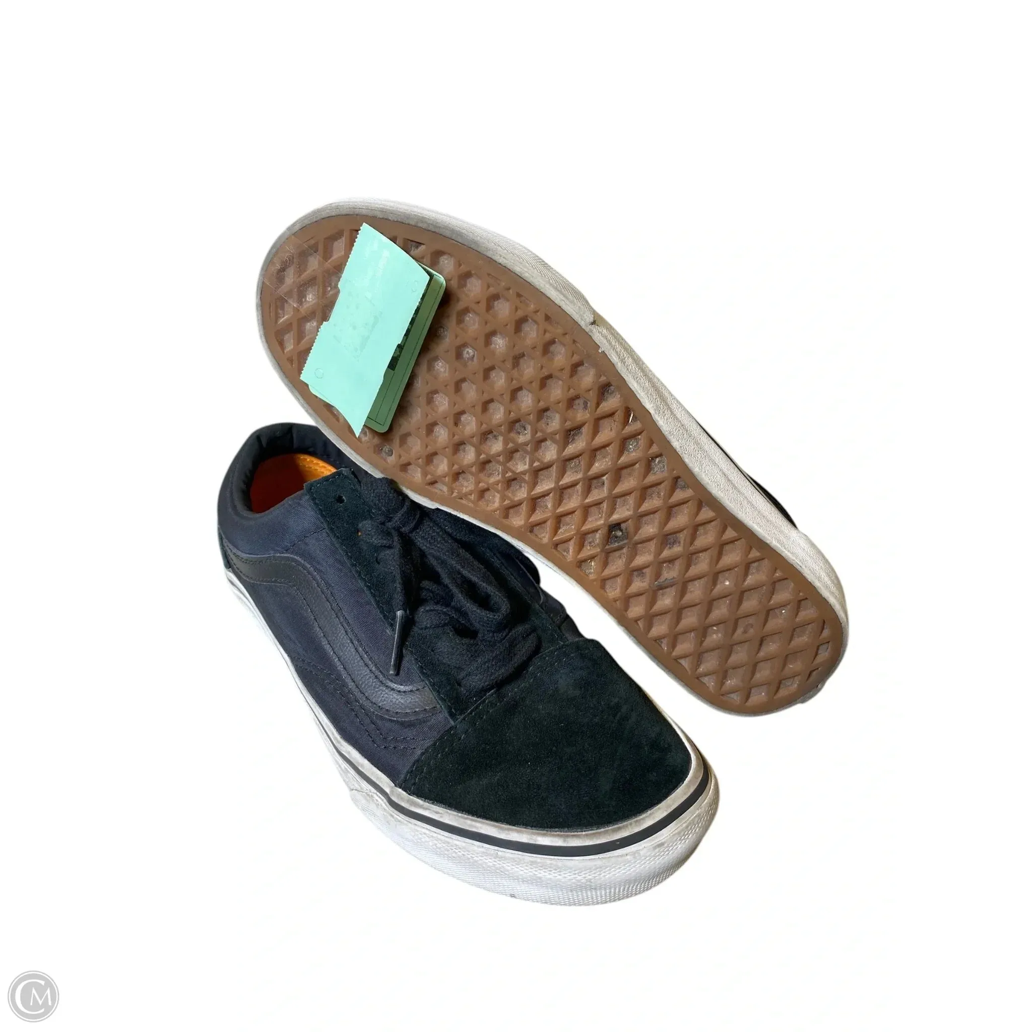 Shoes Flats By Vans In Black, Size: 6