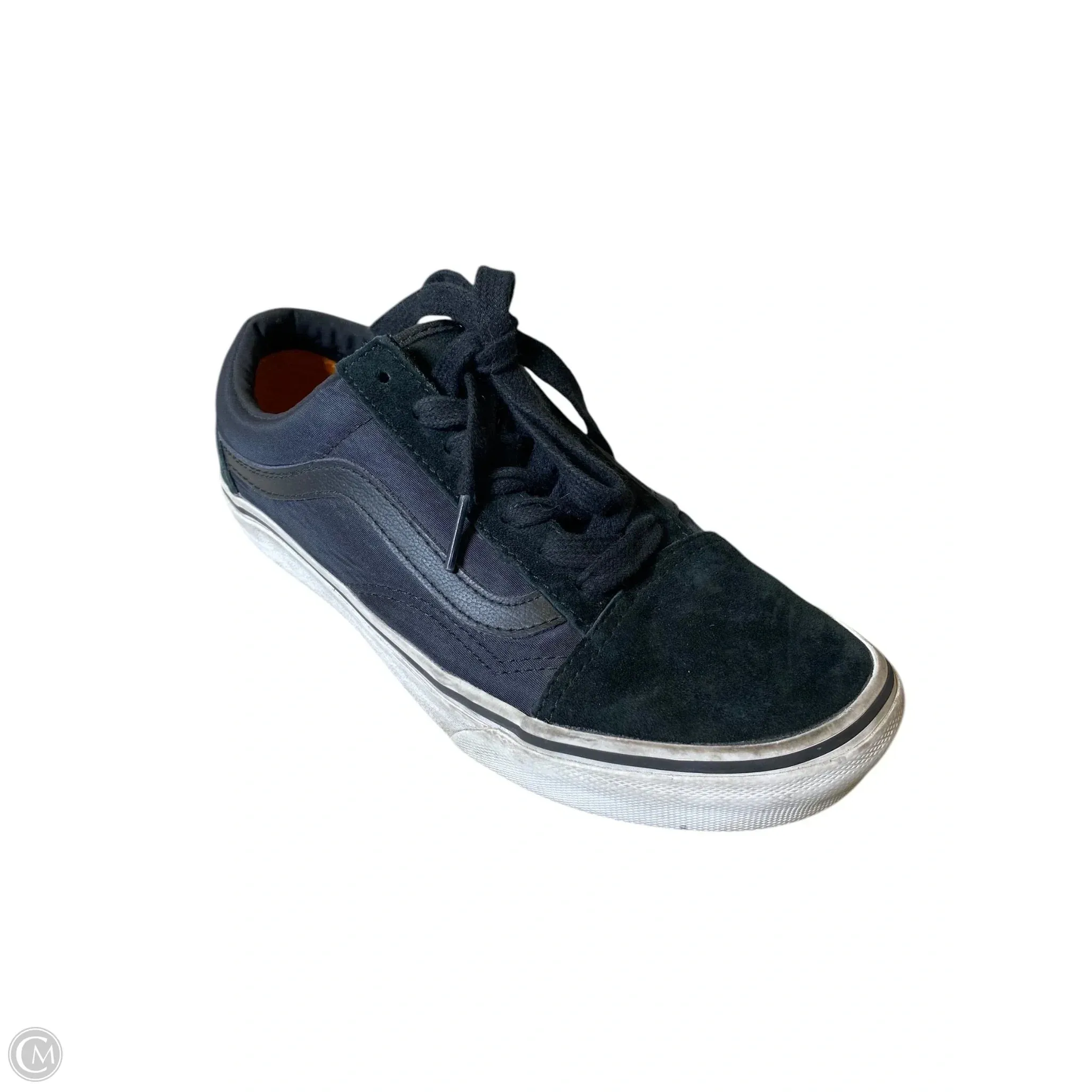 Shoes Flats By Vans In Black, Size: 6