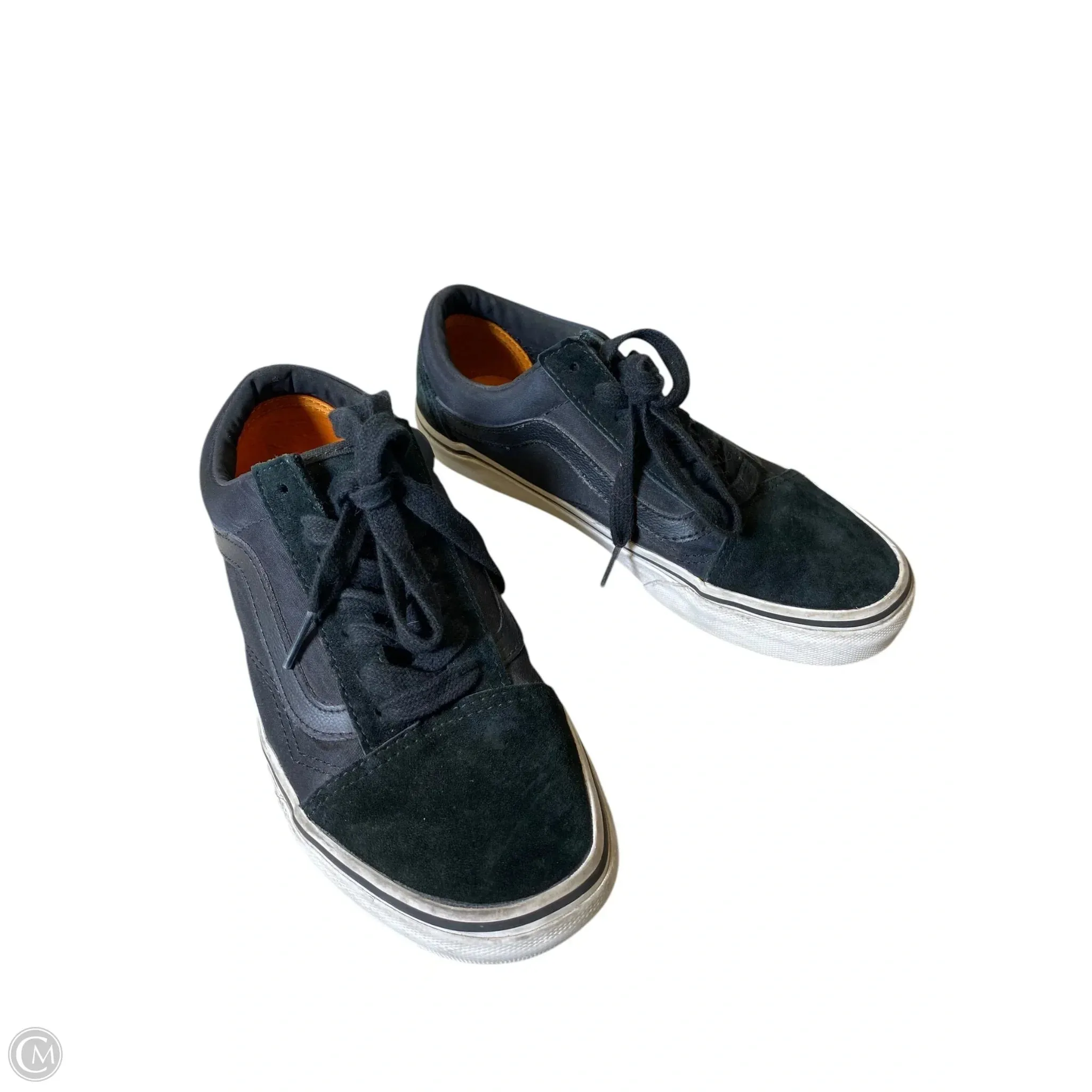 Shoes Flats By Vans In Black, Size: 6